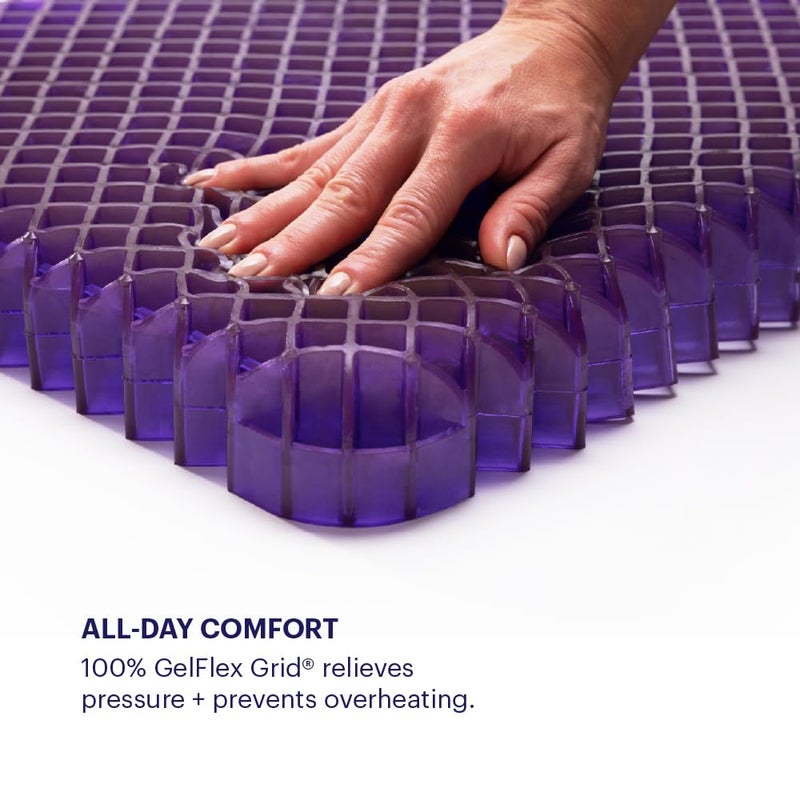 Purple Royal Seat Cushion - Seat Cushion for The Car Or Office Chair - Temperature Neutral Grid - Image 5